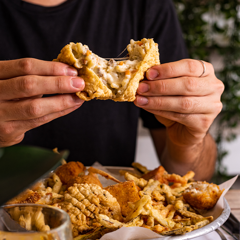 pizzeria gourmet portici fritti